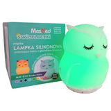MesMed MM-014 Świetlaczki Sówka Huhu, lampka silikonowa - miniaturka zdjęcia produktu