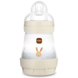 MAM Perfect Start, butelka antykolkowa ze smoczkiem SkinSoft™, niemowlęca, od urodzenia, beżowa, 160 ml - miniaturka zdjęcia produktu