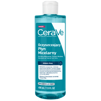 CeraVe, oczyszczający płyn micelarny, 400 ml - zdjęcie produktu
