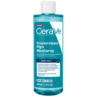 CeraVe, oczyszczający płyn micelarny, 400 ml CeraVe, oczyszczający płyn micelarny, 400 ml - zdjęcie produktu