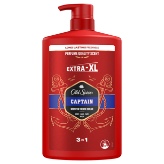 Old Spice, żel pod prysznic 3w1, do ciała, włosów i twarzy, Captain, 1000 ml - zdjęcie produktu