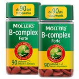 Zestaw Moller's B-Complex Forte, 2 x 90 tabletek - miniaturka zdjęcia produktu