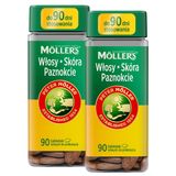 Zestaw Moller's Włosy, Skóra, Paznokcie, 2 x 90 tabletek - miniaturka zdjęcia produktu