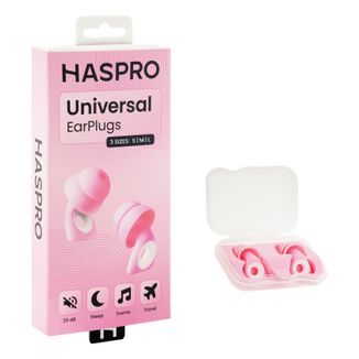 Haspro Universal, zatyczki do uszu, pink, 2 sztuki - zdjęcie produktu