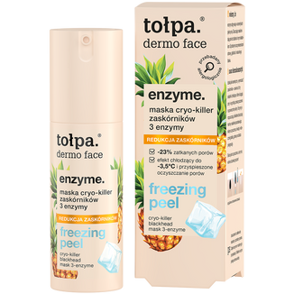 Tołpa Dermo Face Enzyme, maska cryo-killer zaskórników, 3 enzymy, freezing peel, 50 ml - zdjęcie produktu