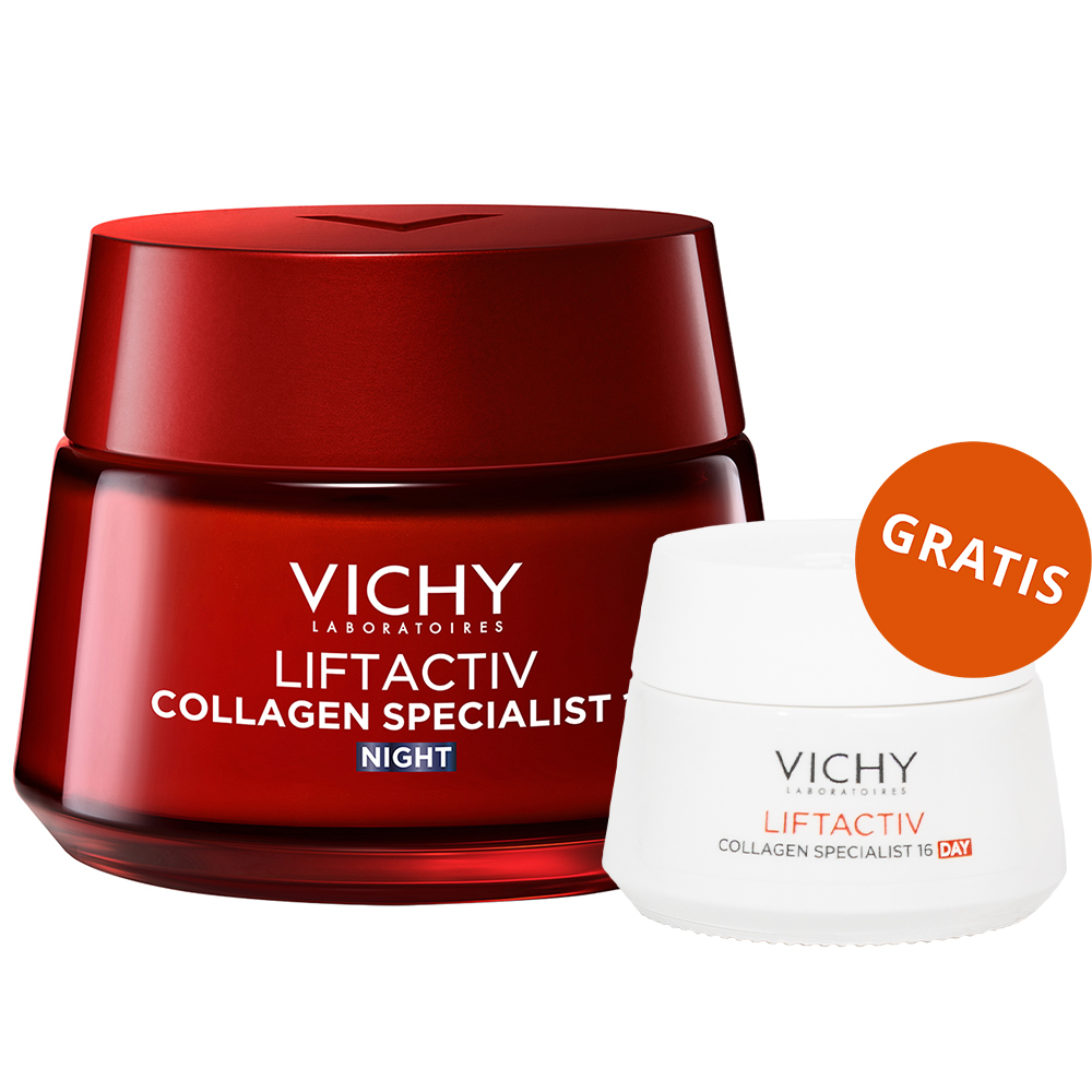 Набор Vichy Liftactiv Collagen Specialist: ночной крем 50 мл и дневной крем 15 мл