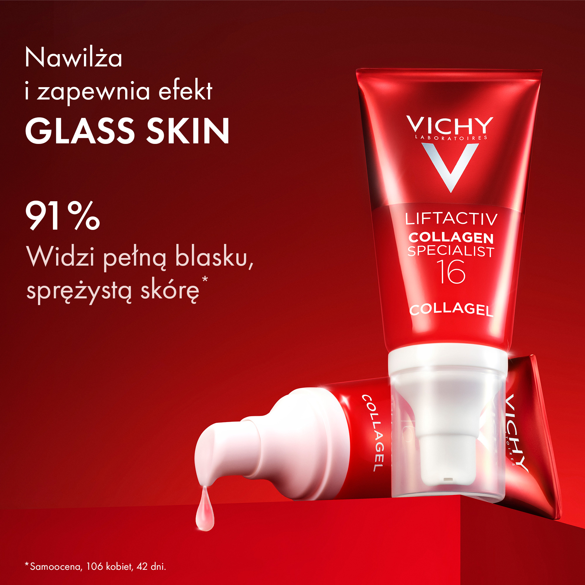 Набор Vichy Liftactiv Collagen Specialist: крем-гель для сияния 50 мл и дневной крем 15 мл — фото 4