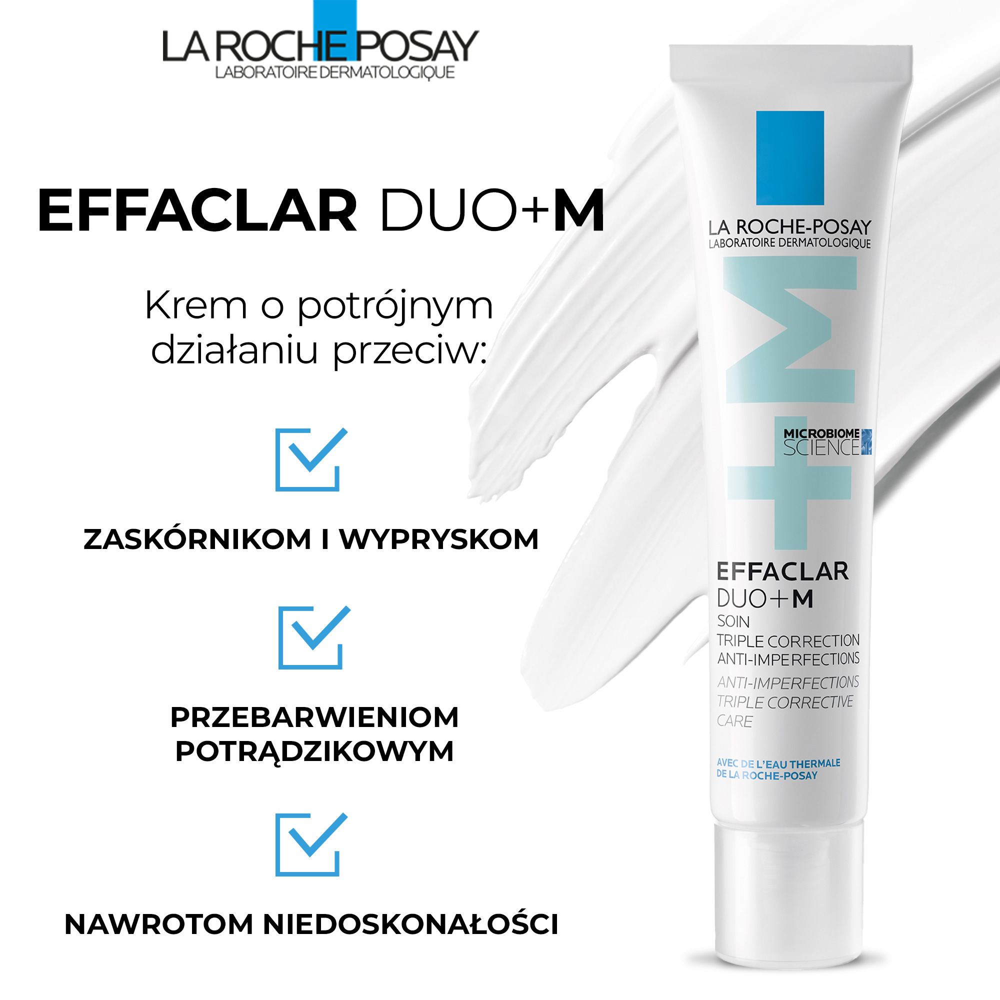 Набор La Roche-Posay: крем Effaclar Duo+M 40 мл, флюид Anthelios UVMune 400 SPF 50+ 50 мл и термальная вода 50 мл — фото 3