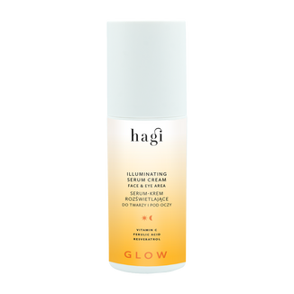Hagi Glow, serum-krem rozświetlające do twarzy i pod oczy, na dzień i noc, 30 ml Hagi Glow, serum-krem rozświetlające do twarzy i pod oczy, na dzień i noc, 30 ml - zdjęcie produktu