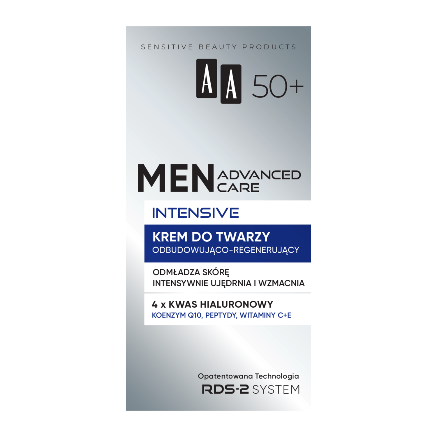 AA AA Men Advanced Care Intensive 50+, Gesichtscreme aufbauend-regenerierend, 50 ml — Inhaltsstoffe und Bewertung