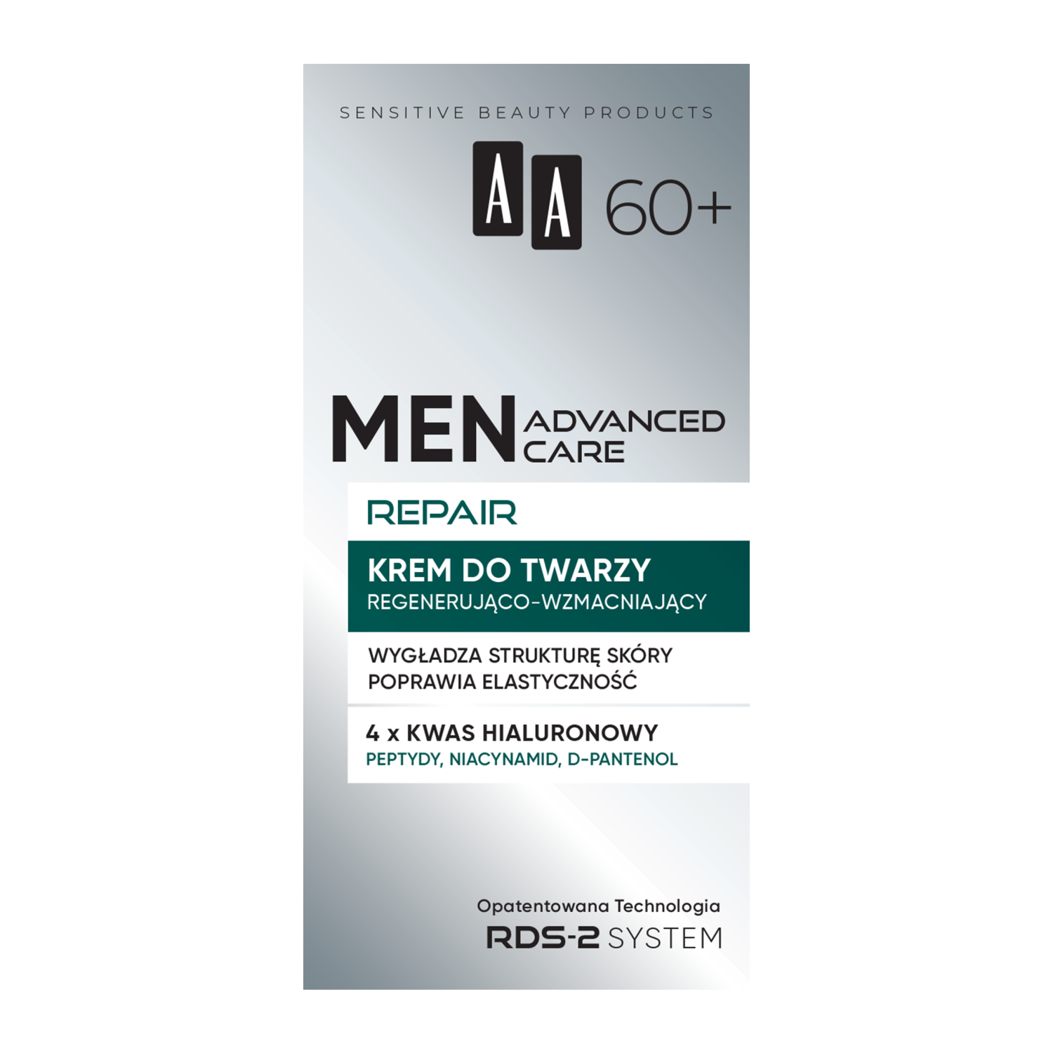 AA AA Men Advanced Care Repair 60+, Gesichtscreme regenerierend-kräftigend, 50 ml — Inhaltsstoffe und Bewertung