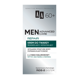 AA Men Advanced Care Repair 60+, krem do twarzy regenerująco-wzmacniający, 50 ml - miniaturka zdjęcia produktu