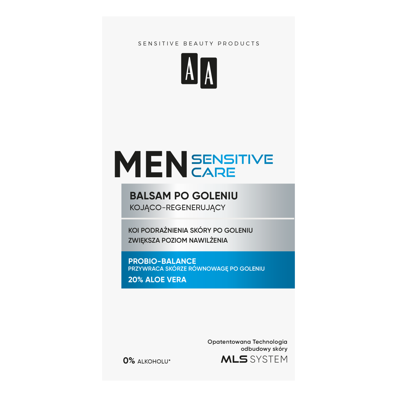 AA AA Men Sensitive, After-Shave-Balsam beruhigend-feuchtigkeitsspendend für die Haut sehr empfindlich, 100 ml — Inhaltsstoffe und Bewertung