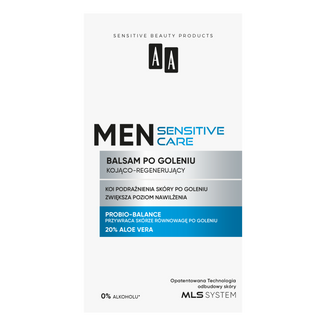 AA Men Sensitive, balsam po goleniu kojąco-nawilżający do skóry bardzo wrażliwej, 100 ml - zdjęcie produktu
