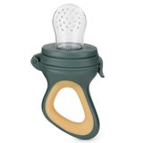 Petite&Mars, silikonowy gryzak do podawania owoców Fruzi, Green&Ochre, od 6 miesiąca - miniaturka zdjęcia produktu