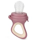 Petite&Mars, silikonowy gryzak do podawania owoców Fruzi, Rose&Sand, od 6 miesiąca - miniaturka zdjęcia produktu