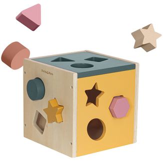 Petite&Mars Wood of Mars, drewniany sorter Gravity, Aurora Pink, od 12 miesiąca - zdjęcie produktu