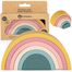 Petite&Mars, silikonowa układanka Rainbow, Intense Ochre, od 12 miesiąca - miniaturka  zdjęcia produktu