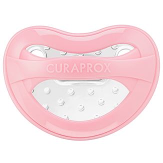 Curaprox baby, smoczek uspokajający, od urodzenia, rozmiar 0, różowy, 1 sztuka - zdjęcie produktu
