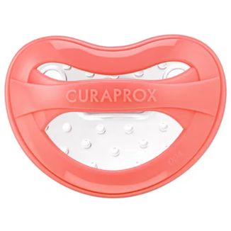 Curaprox baby, smoczek uspokajający, 1-2,5 roku, rozmiar 1, koralowy, 1 sztuka - zdjęcie produktu