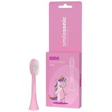 Smilesonic Kids, końcówki wymienne do szczoteczki sonicznej dla dzieci, powyżej 3. roku życia, różowe, 2 sztuki - miniaturka zdjęcia produktu