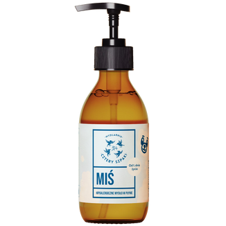 Cztery Szpaki, hipoalergiczne naturalne mydło w płynie, miś, od 1 dnia życia, 300 ml Cztery Szpaki, hipoalergiczne naturalne mydło w płynie, miś, od 1 dnia życia, 300 ml - zdjęcie produktu