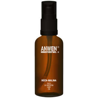 Anwen x Ministerstwo, olej do włosów, róża-malina, 50 ml Anwen x Ministerstwo, olej do włosów, róża-malina, 50 ml - zdjęcie produktu