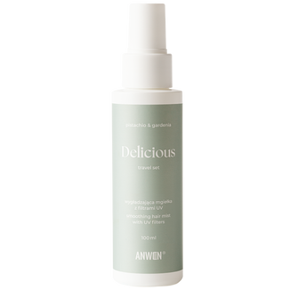 Anwen Delicious Travel Set, wygładzająca mgiełka z filtrami UV, 100 ml Anwen Delicious Travel Set, wygładzająca mgiełka z filtrami UV, 100 ml - zdjęcie produktu