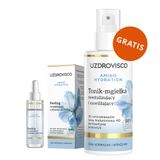 Uzdrovisco Amino Hydration, peeling wygładzający z efektem glass skin, 30 ml + tonik-mgiełka rewitalizujący i nawilżający, 150 ml gratis - miniaturka zdjęcia produktu