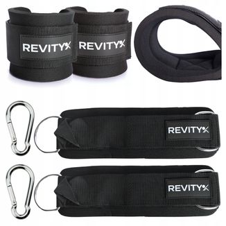 Revity Ankle Strap Set of 2, paski do kostek do wyciągu, czarne, 2 sztuki - zdjęcie produktu
