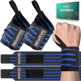 Revity Hero Wraps Wirst Support Set of 2, usztywniacz nadgarstka z pętelką na kciuk, niebiesko-czarny, 2 sztuki - miniaturka zdjęcia produktu