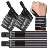 Revity Hero Wraps Wrist Support Set of 2, usztywniacz nadgarstka z pętelką na kciuk, szaro-czarny, 2 sztuki - miniaturka zdjęcia produktu