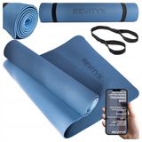 Revity Training Mat, mata do ćwiczeń TPE, dwuwarstwowa, antypoślizgowa, 183 × 61 × 0,6 cm, niebieska, 1 sztuka - miniaturka zdjęcia produktu