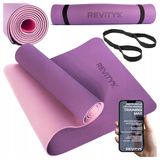 Revity Training Mat, mata do ćwiczeń TPE, dwuwarstwowa, antypoślizgowa, 183 × 61 × 0,6 cm, różowo-fioletowa, 1 sztuka - miniaturka zdjęcia produktu