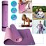 Revity Training Mat, mata do ćwiczeń TPE, dwuwarstwowa, antypoślizgowa, 183 × 61 × 0,6 cm, różowo-fioletowa, 1 sztuka - miniaturka 2 zdjęcia produktu