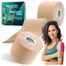 Revity Kinesiology Recovery Tape, taśma kinezjologiczna Recovery, wodoodporna, 5 cm × 5 m, jasny beż, 1 sztuka - miniaturka  zdjęcia produktu