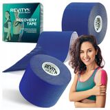 Revity Kinesiology Recovery Tape, taśma kinezjologiczna Recovery, wodoodporna, 5 cm × 5 m, ciemny niebieski, 1 sztuka - miniaturka zdjęcia produktu