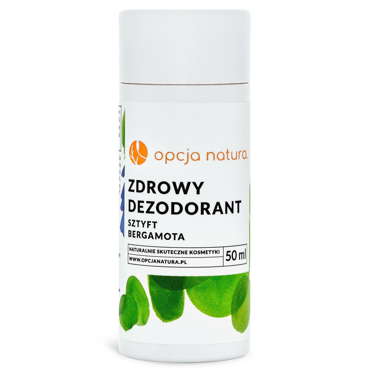 Nieznana Opcja Natura Zdrowy Dezodorant w sztyfcie, bergamota, 50 ml — Składniki i ocena