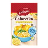 Delecta Galaretka, 50% mniej cukru, smak cytrynowy, 39 g - miniaturka zdjęcia produktu