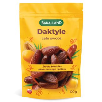 Bakalland Daktyle, całe owoce, 100 g - zdjęcie produktu
