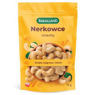 Bakalland Orzechy nerkowca, 75 g Bakalland Orzechy nerkowca, 75 g - zdjęcie produktu