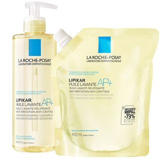 Zestaw La Roche-Posay Lipikar AP+, olejek myjący uzupełniający poziom lipidów, przeciw podrażnieniom skóry, 400 ml + zapas, 400 ml - zdjęcie produktu
