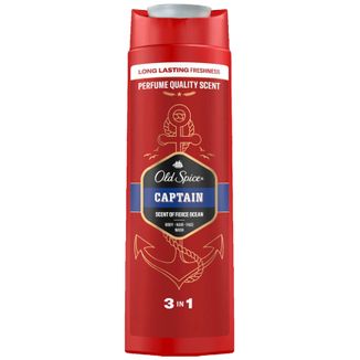 Old Spice Captain, żel pod prysznic dla mężczyzn 3w1, 400 ml Old Spice Captain, żel pod prysznic dla mężczyzn 3w1, 400 ml - zdjęcie produktu
