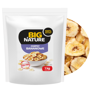 Big Nature Chipsy bananowe, 1 kg Big Nature Chipsy bananowe, 1 kg - zdjęcie produktu