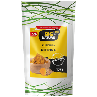 Big Nature Kurkuma mielona, 100 g Big Nature Kurkuma mielona, 100 g - zdjęcie produktu