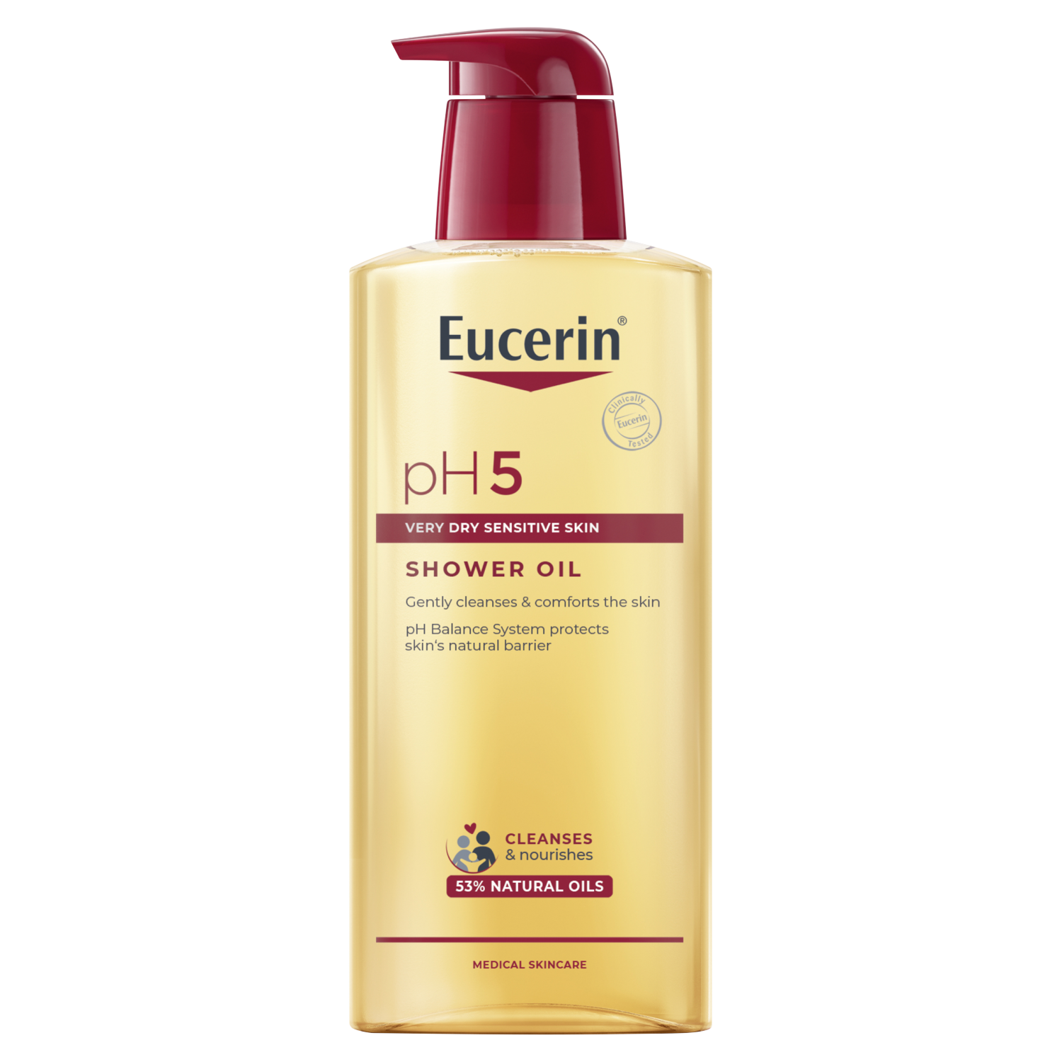 Eucerin Eucerin pH5, olejek do mycia z naturalnymi olejkami, nawilżający, 400 ml — Składniki i ocena