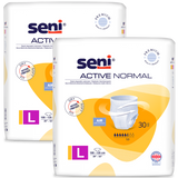 Zestaw Seni Active Normal, majtki chłonne, L, 100-135 cm, 2 x 30 sztuk - miniaturka zdjęcia produktu