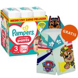 Pampers Active Baby Pants 3 (6-11 kg), pieluchomajtki, 204 sztuki + ręcznik-pelerynka Psi Patrol gratis - miniaturka zdjęcia produktu