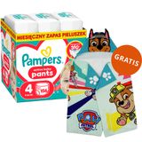 Pampers Active Baby Pants 4 (9-15 kg), pieluchomajtki, 156 sztuk + ręcznik-pelerynka Psi Patrol gratis - miniaturka zdjęcia produktu