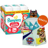 Pampers Active Baby Pants 6 (13-19 kg), pieluchomajtki, 120 sztuk + ręcznik-pelerynka Psi Patrol gratis - miniaturka zdjęcia produktu